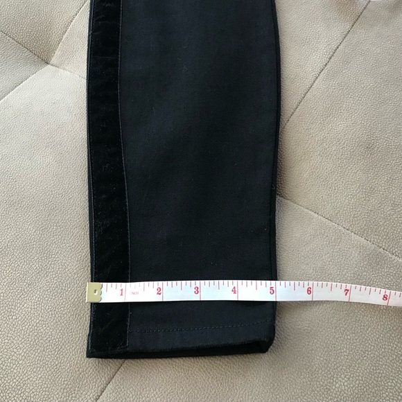 New Maison Jules Black Skinny jeans with Side tuxedos velvet Stripe - Picture 11 of 15